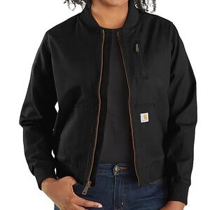 Carhartt women’s rugged flex relaxed fit canvas bomber jacket. Size M